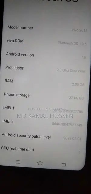 Vivo Y1s 32 GB Blue