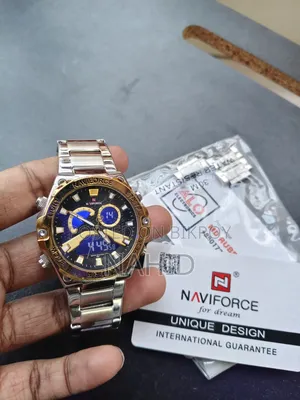 Naviforce Brand Stainless Steel Original Silver Gold Combination