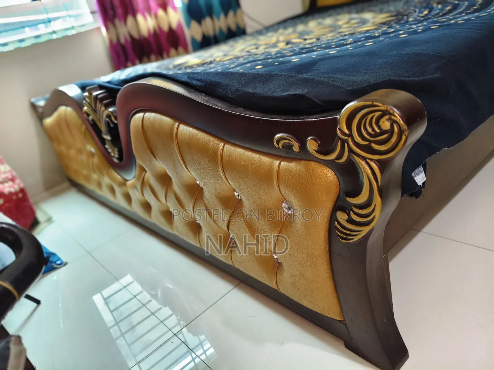 Victoria Design Bed Imported Custom Made Bed King Size 7ft By 6ft
