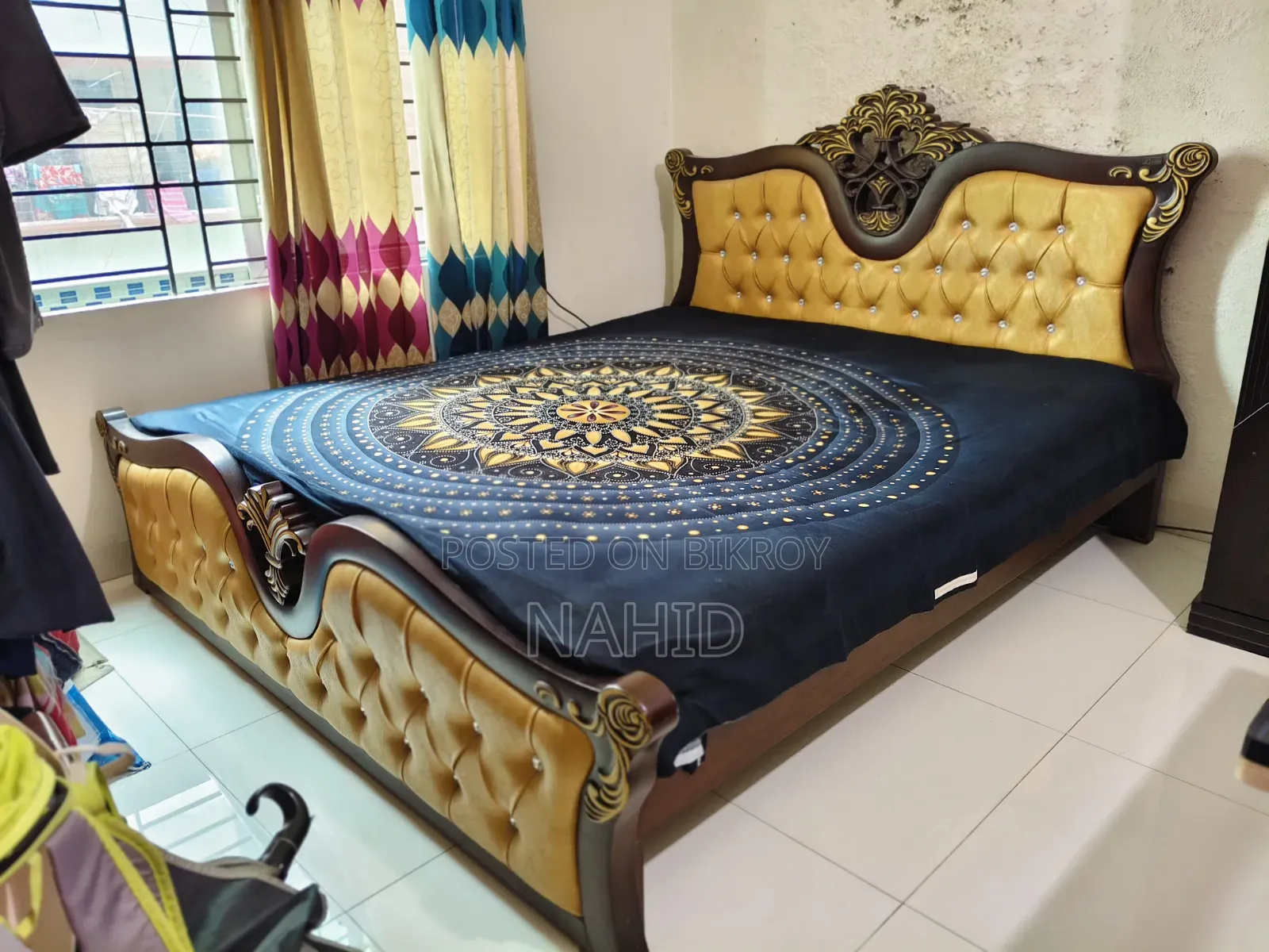 Victoria Design Bed Imported Custom Made Bed King Size 7ft By 6ft