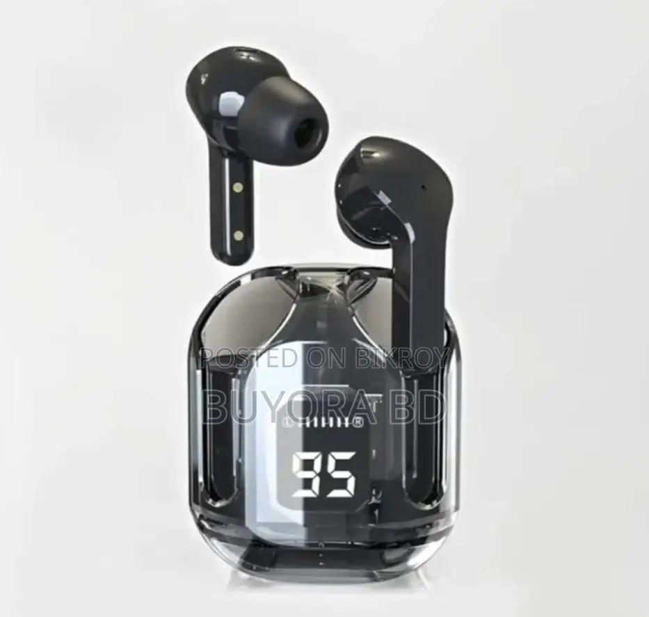 Ultrapods Max True Wireless Earbuds - Trans, Bluetooth 5.3, Waterproof
