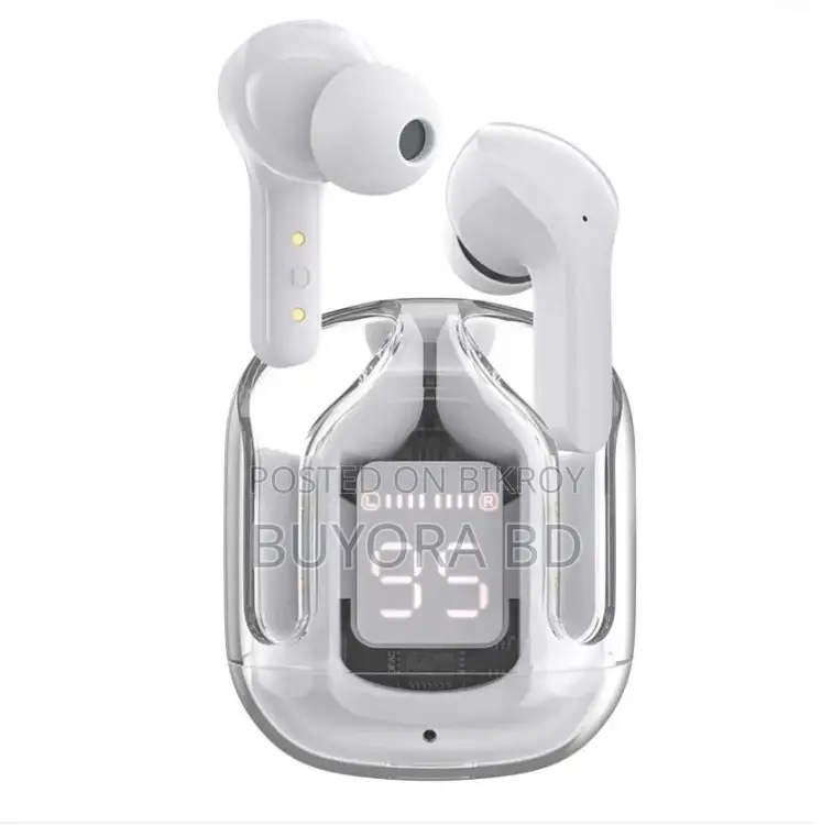 Ultrapods Max True Wireless Earbuds - Trans, Bluetooth 5.3, Waterproof