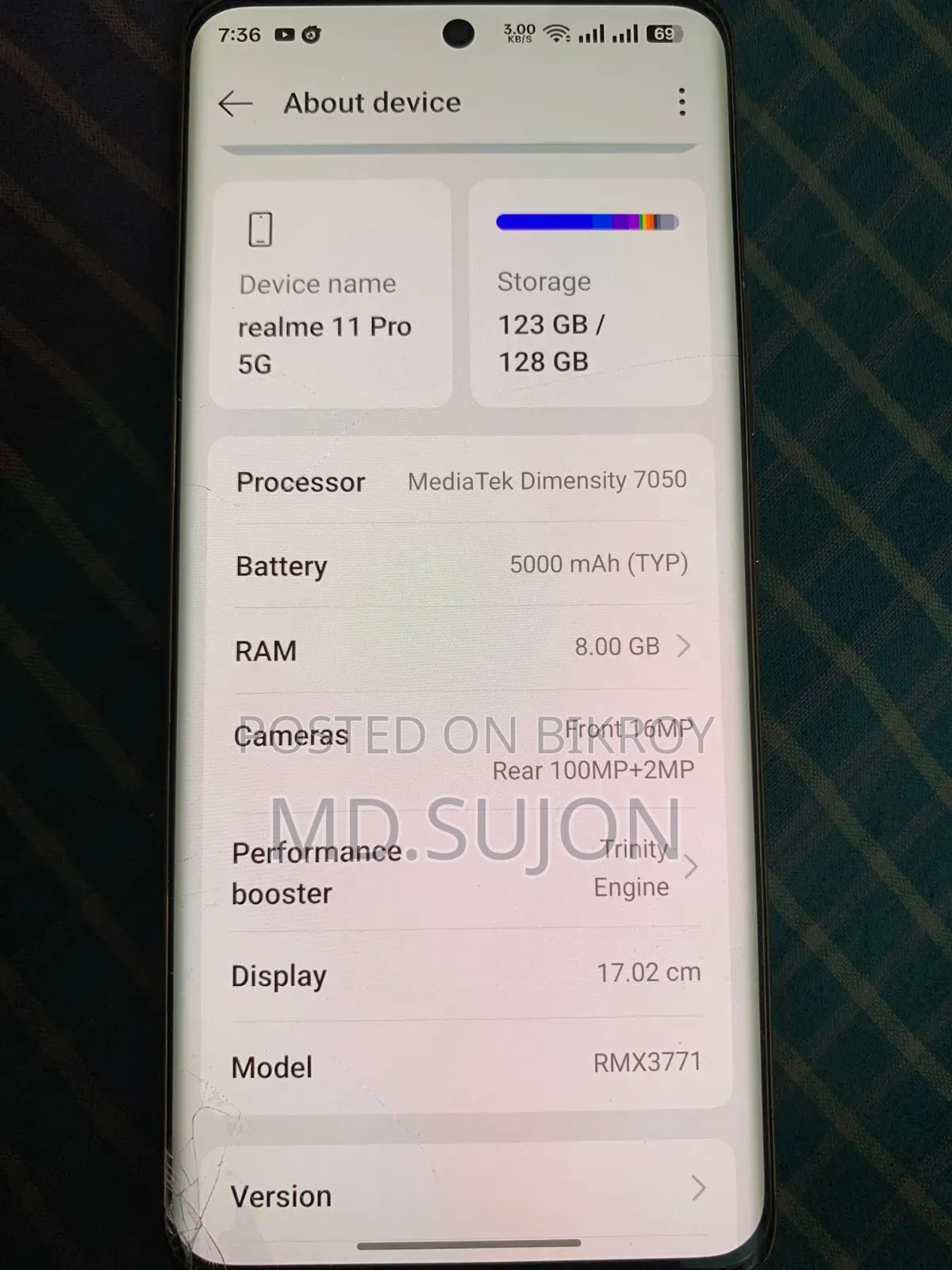 Realme 11 Pro 128 GB Silver