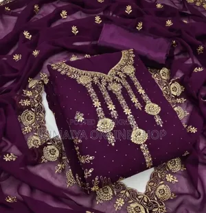Embroidary Georjet Three Piece
