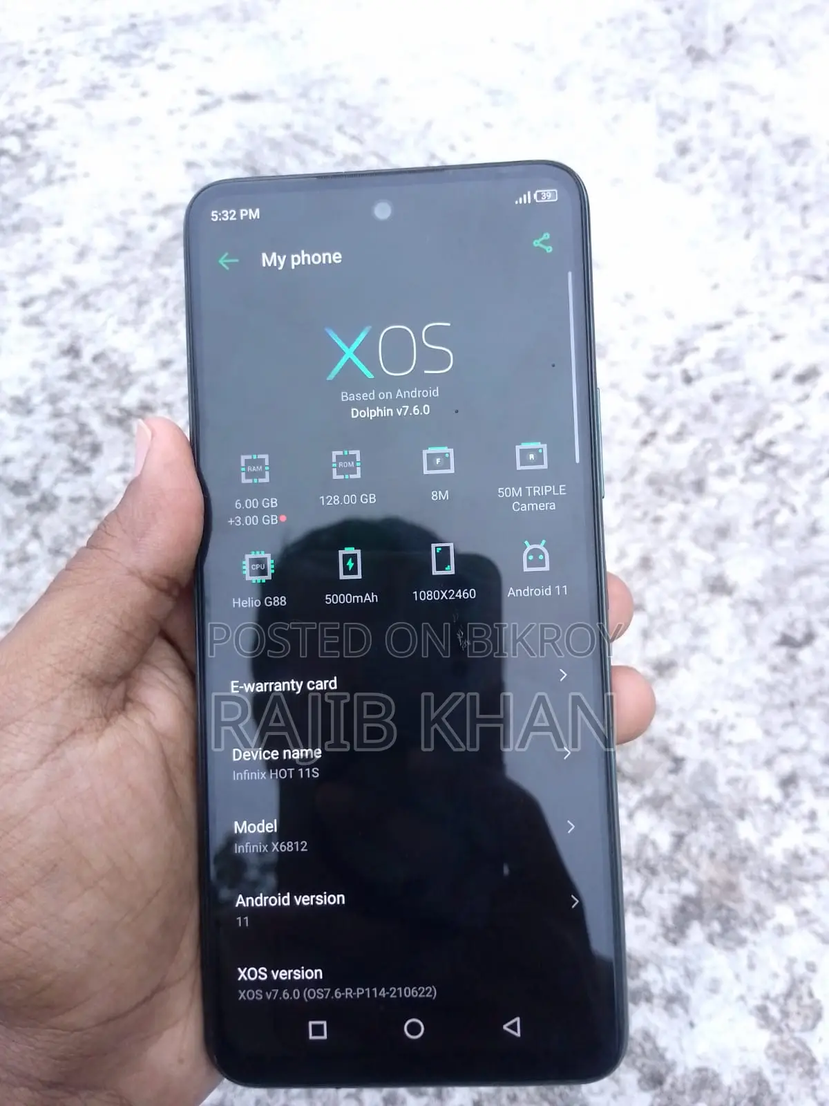 Infinix Hot 11s 128 GB Green
