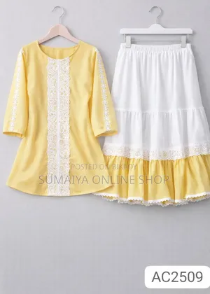 Trendy Ladies Tops and Skirt Set