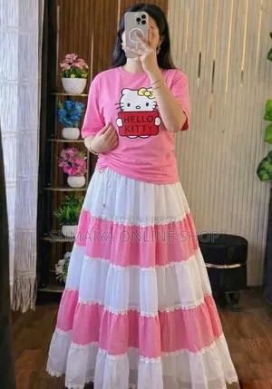 Stylish Skirt and T-Shirt Set