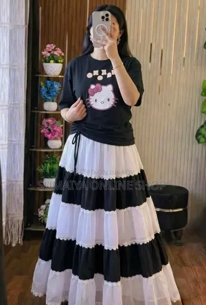 Stylish Skirt and T-Shirt Set