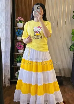 Stylish Skirt and T-Shirt Set