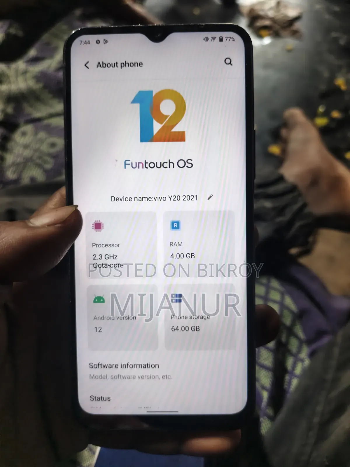 Vivo Y20 64 GB Black
