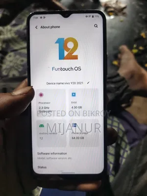 Vivo Y20 64 GB Black