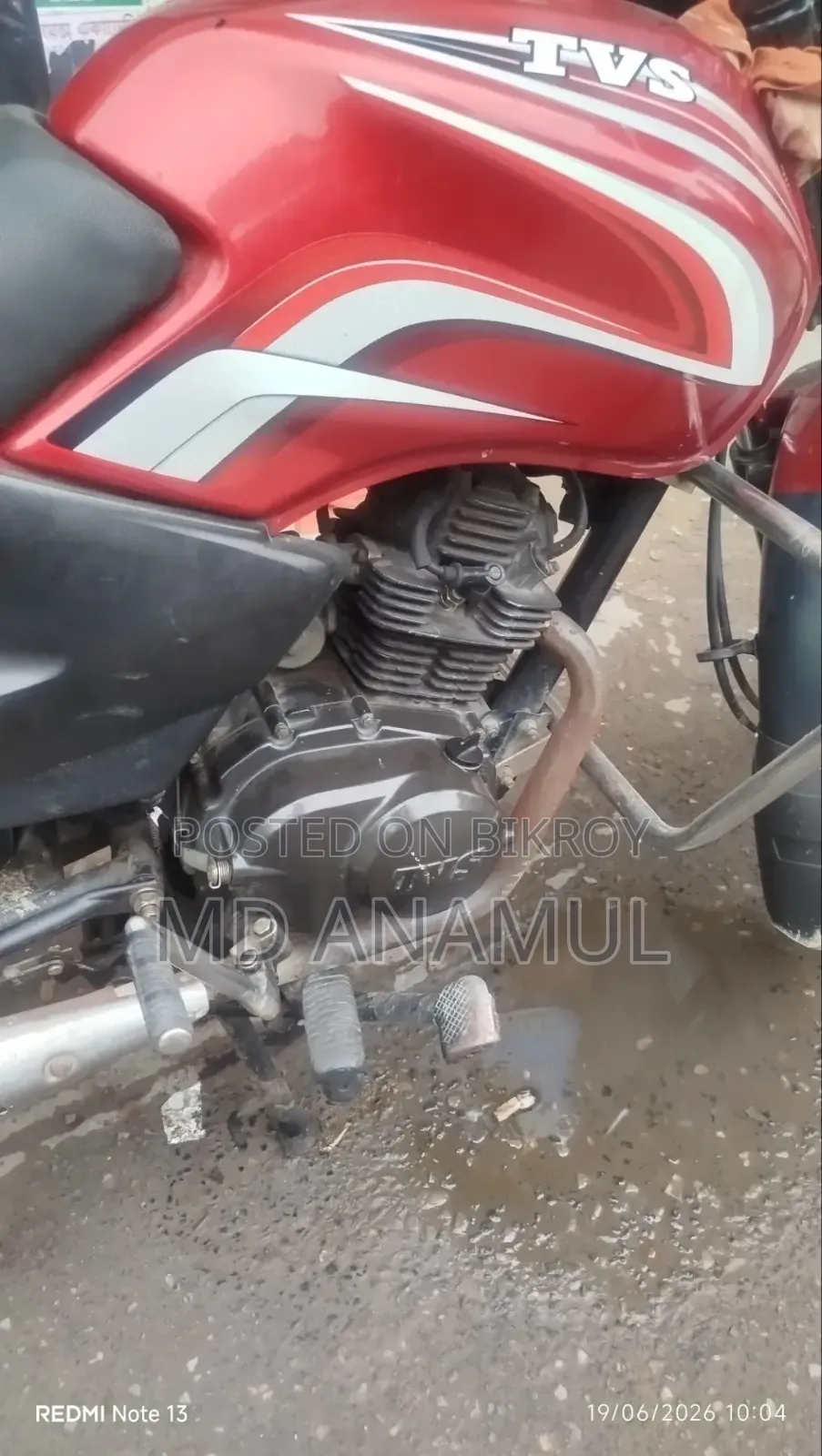 TVS Metro 2018 Red