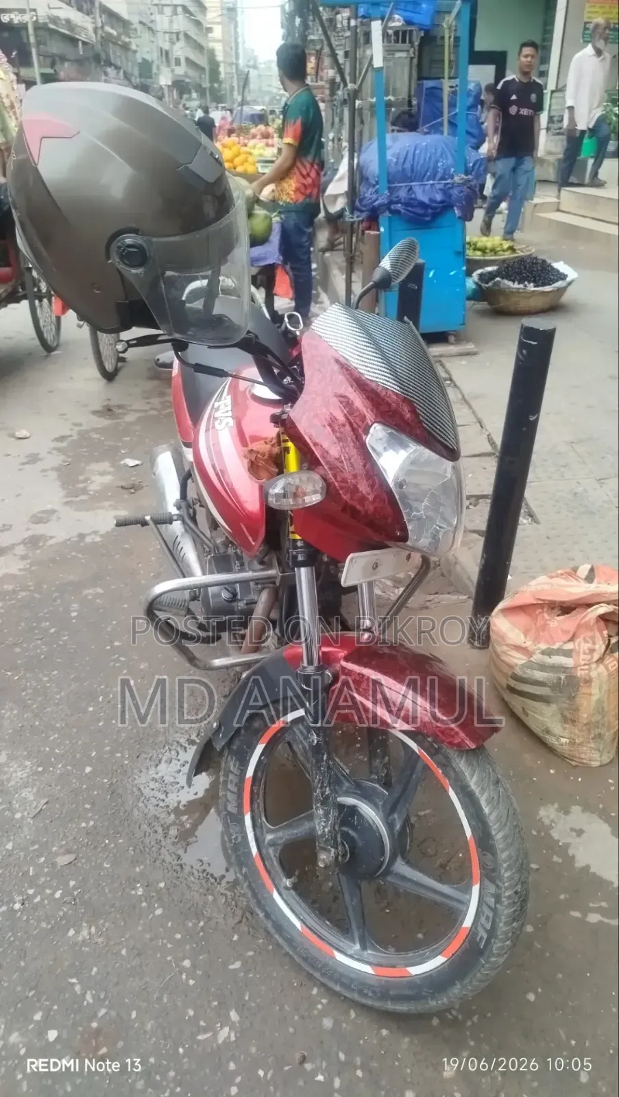 TVS Metro 2018 Red