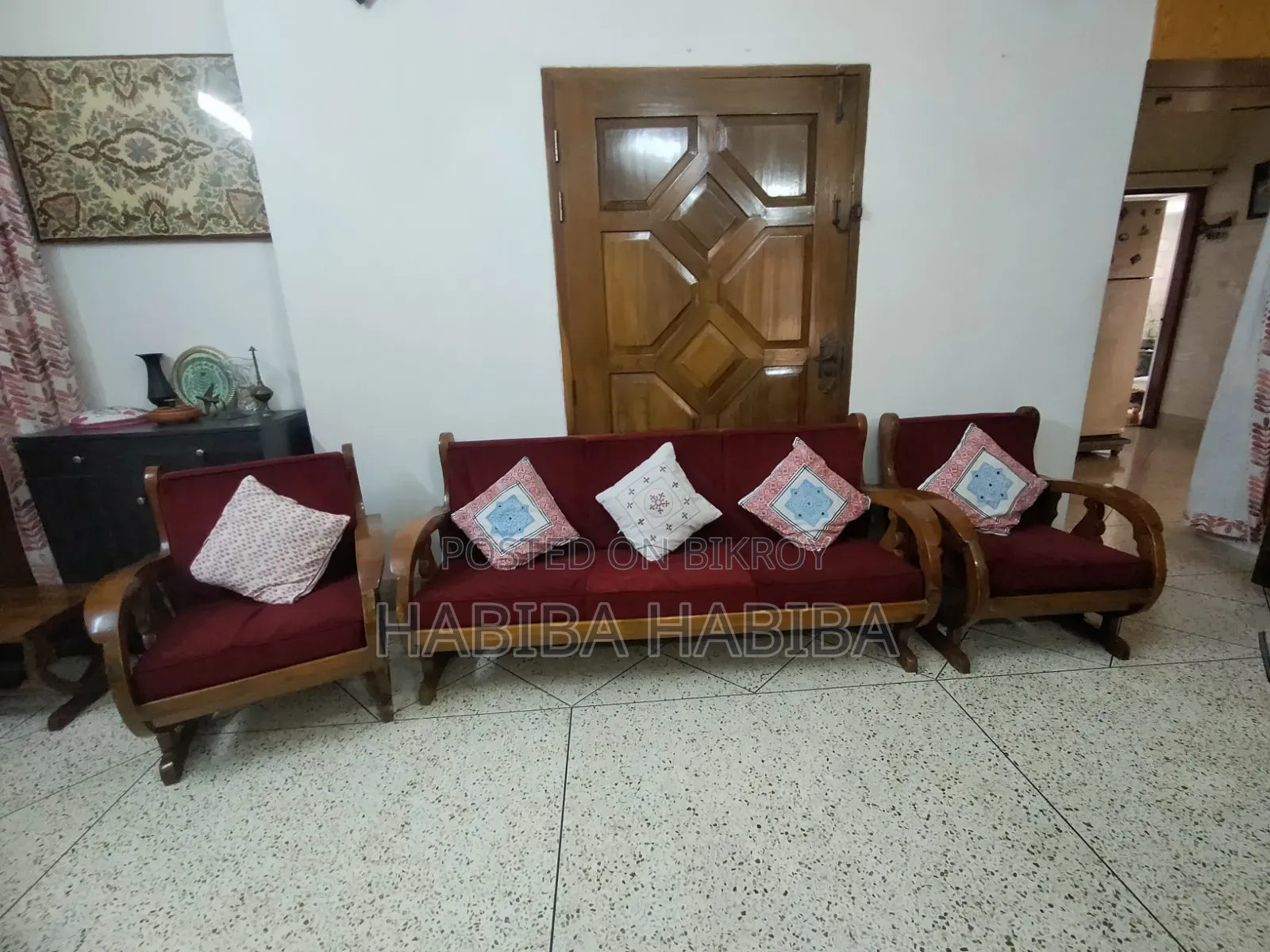 Teak Wood Sofa Set