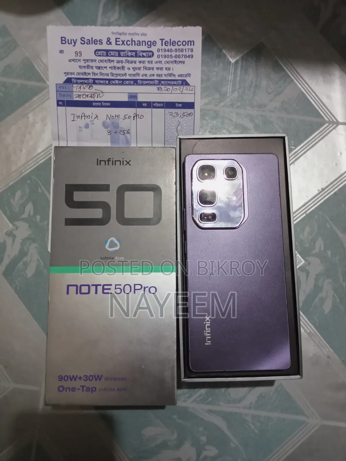 Infinix Note 50 Pro 256 GB Purple