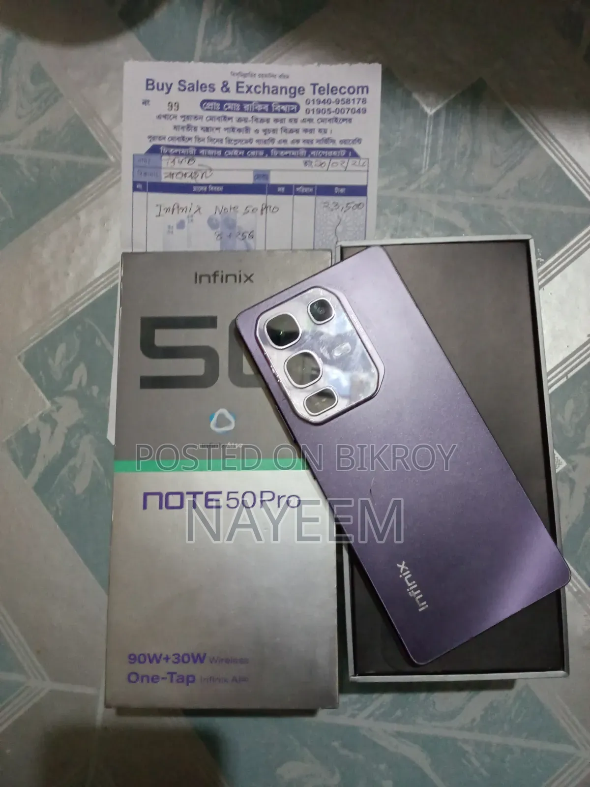 Infinix Note 50 Pro 256 GB Purple