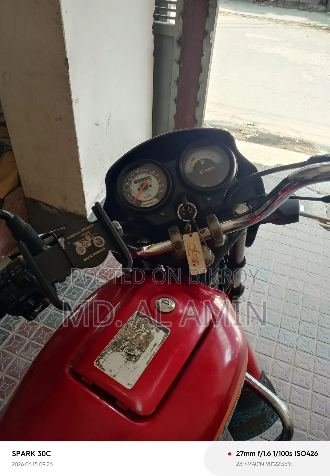 Hero Splendor Plus 2012 Red