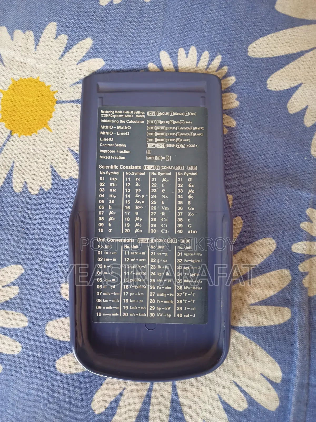 অরিজিনাল Casio Fx-991es Plus ক্যালকুলেটর + জ্যামিতি বক্স | ভালো অবস্থায়