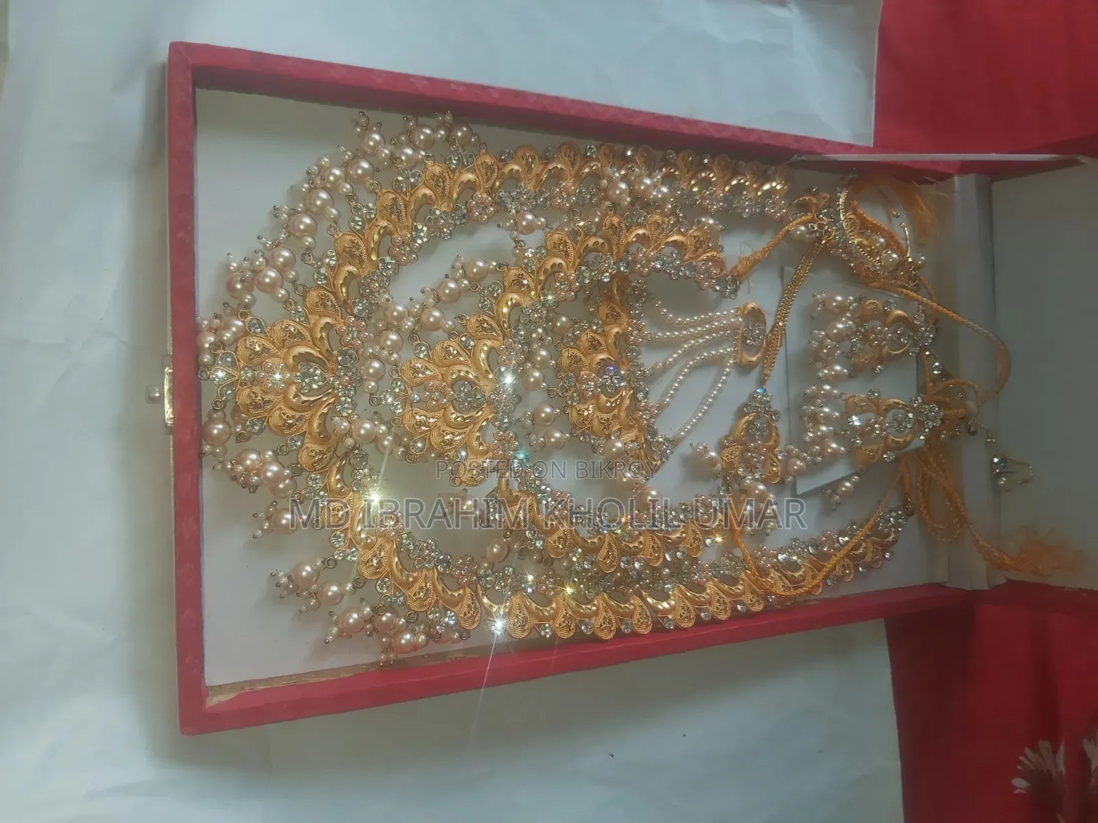 Plated Gold Necklace Set Colour Guaranteed