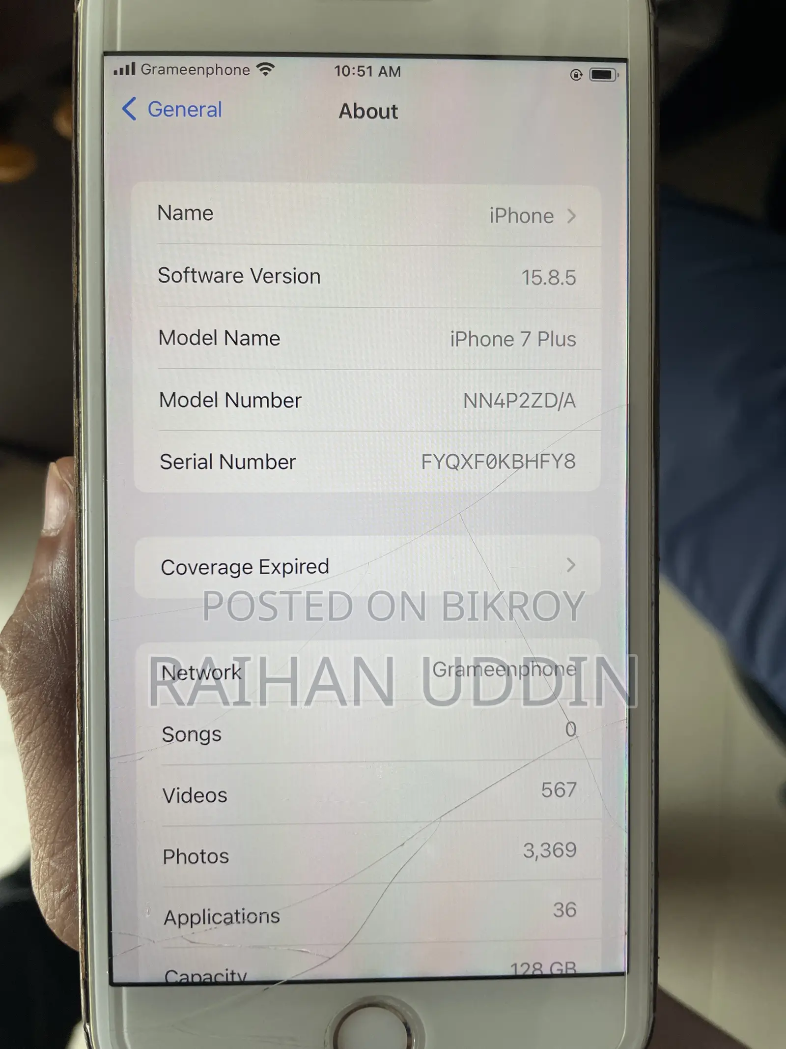 Apple iPhone 7 Plus 128 GB Silver