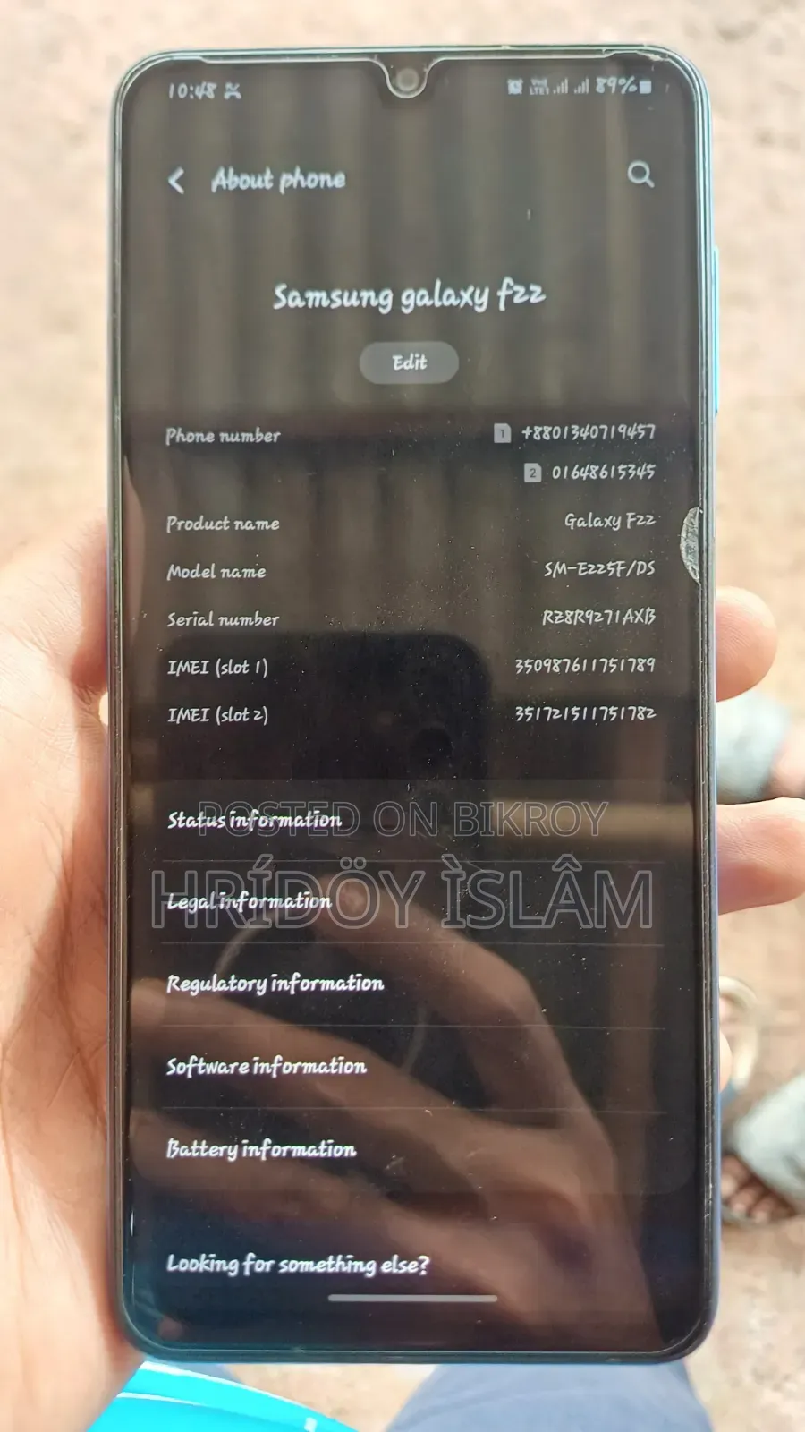 Samsung Galaxy F22 64 GB Blue
