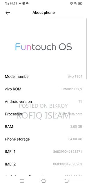 Vivo 64 GB Pink