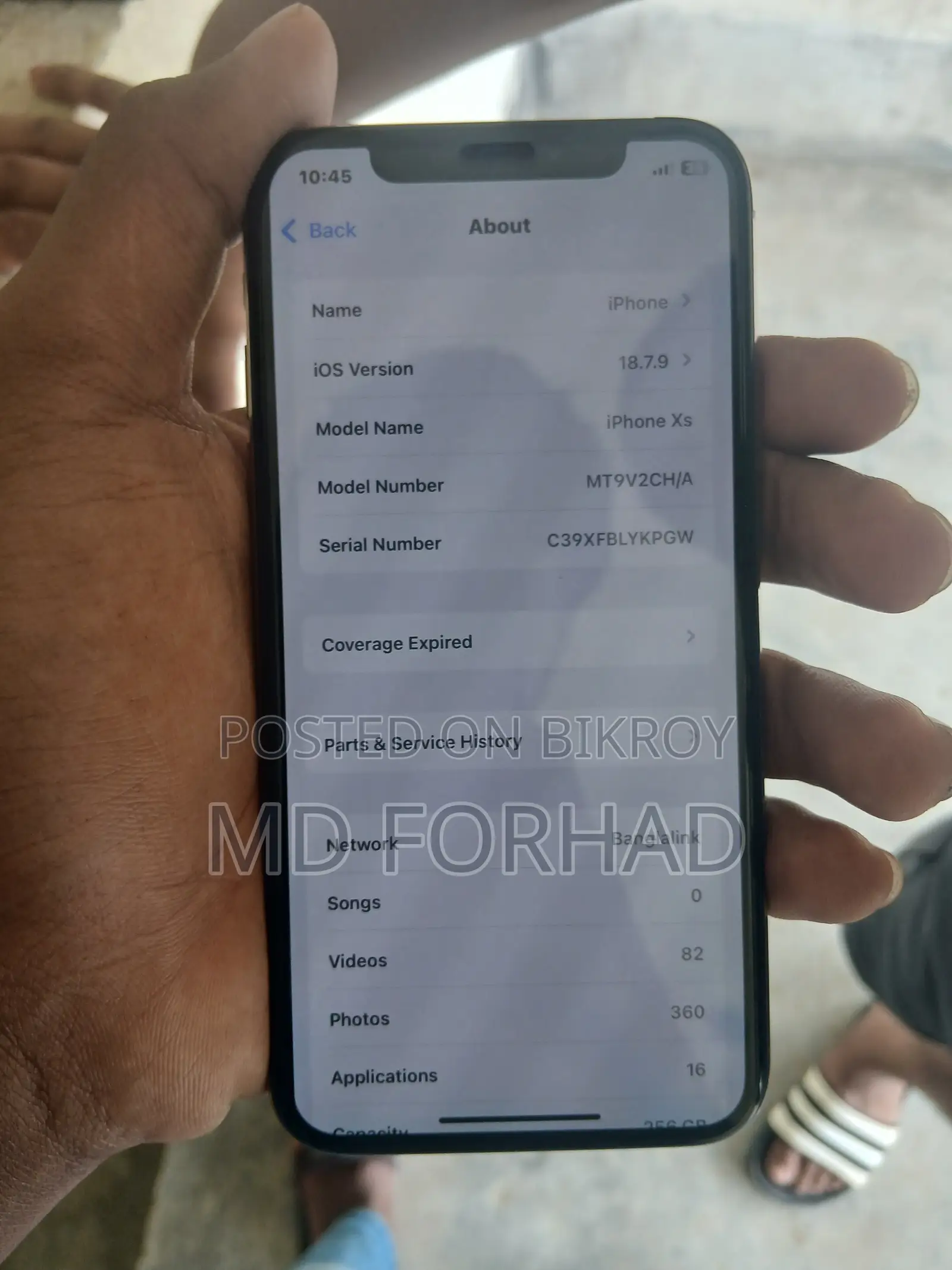 Apple iPhone XS 256 GB Gold