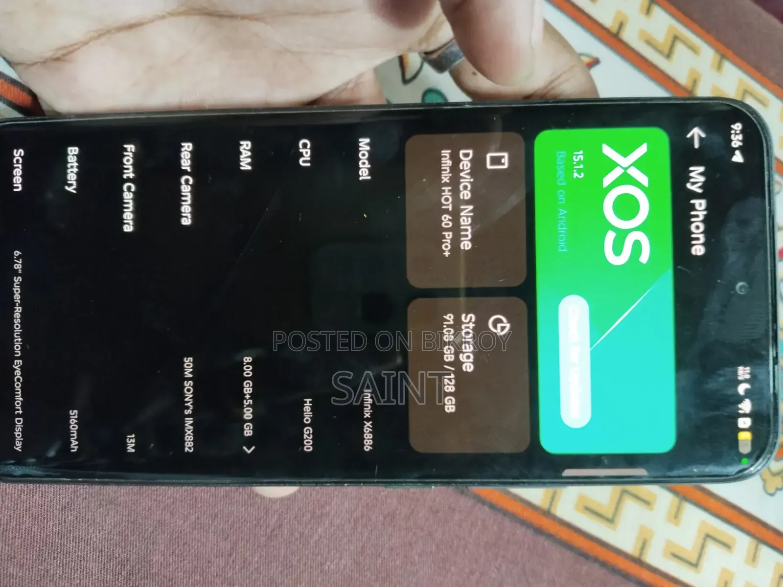 New Infinix Hot 60 Pro+ 128 GB Black