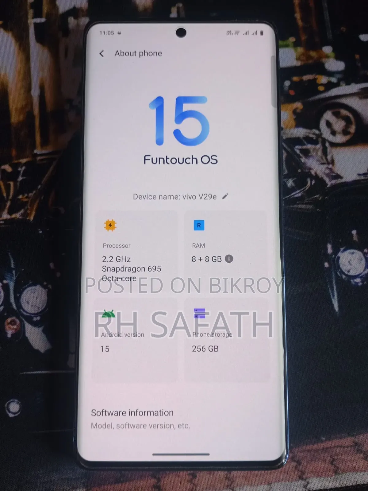 Vivo V29 256 GB Blue