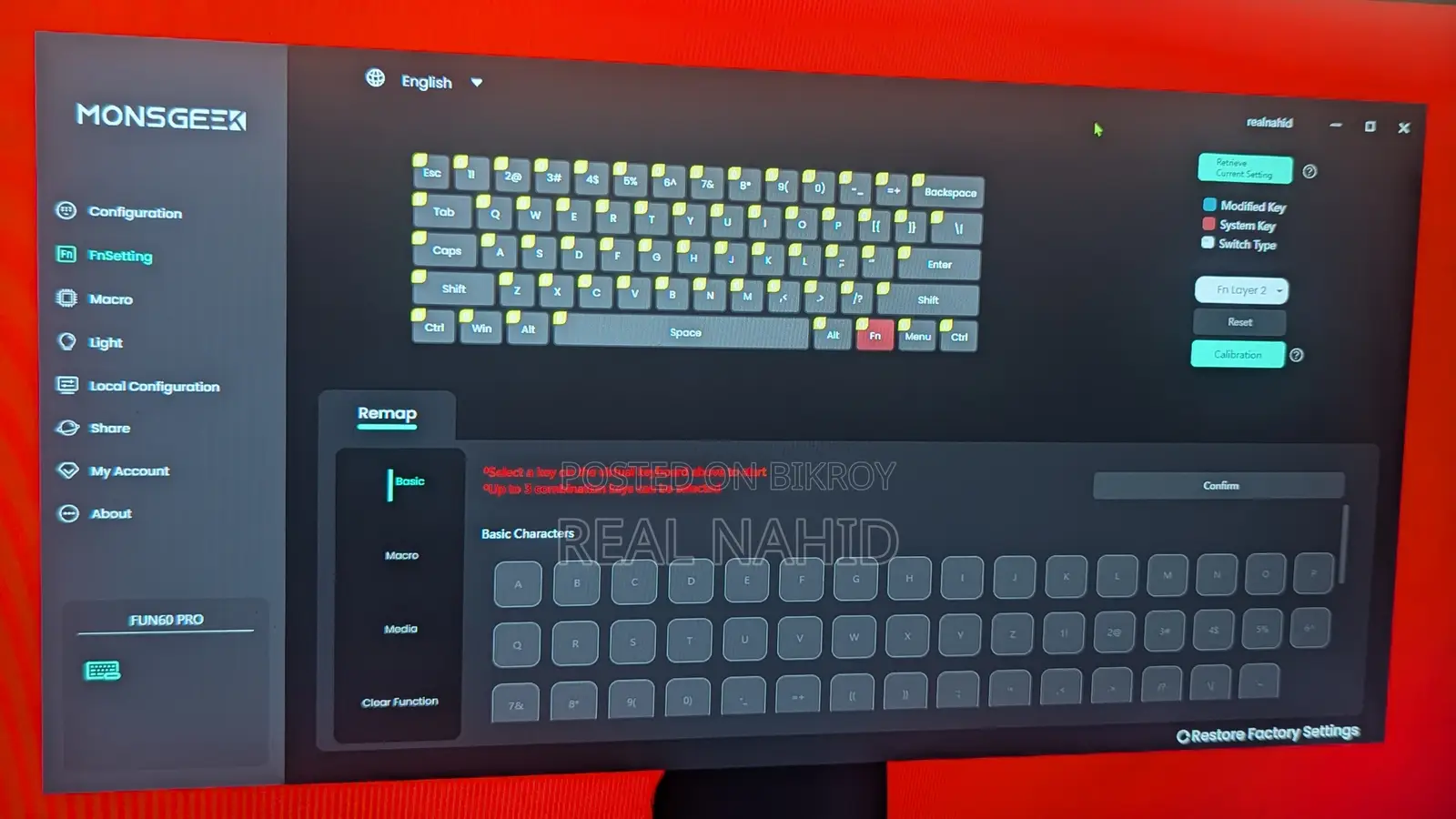 Monsgeek Fun 60 Pro Magnetic Keyboard