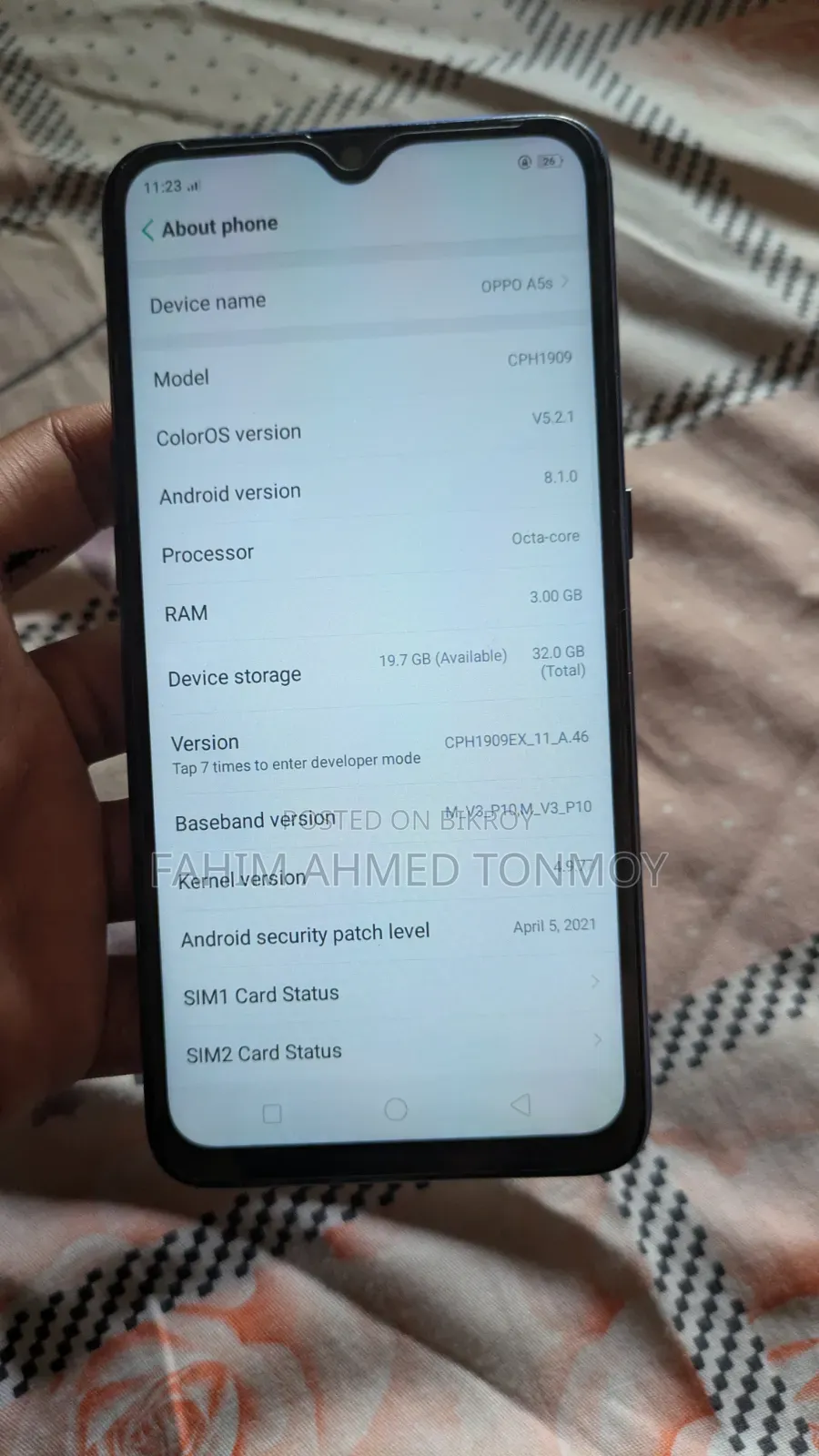 Oppo A5 32 GB Rose Gold