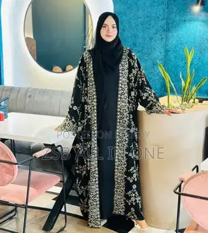Full Bahar Embroidery Burqa (3-piece set)