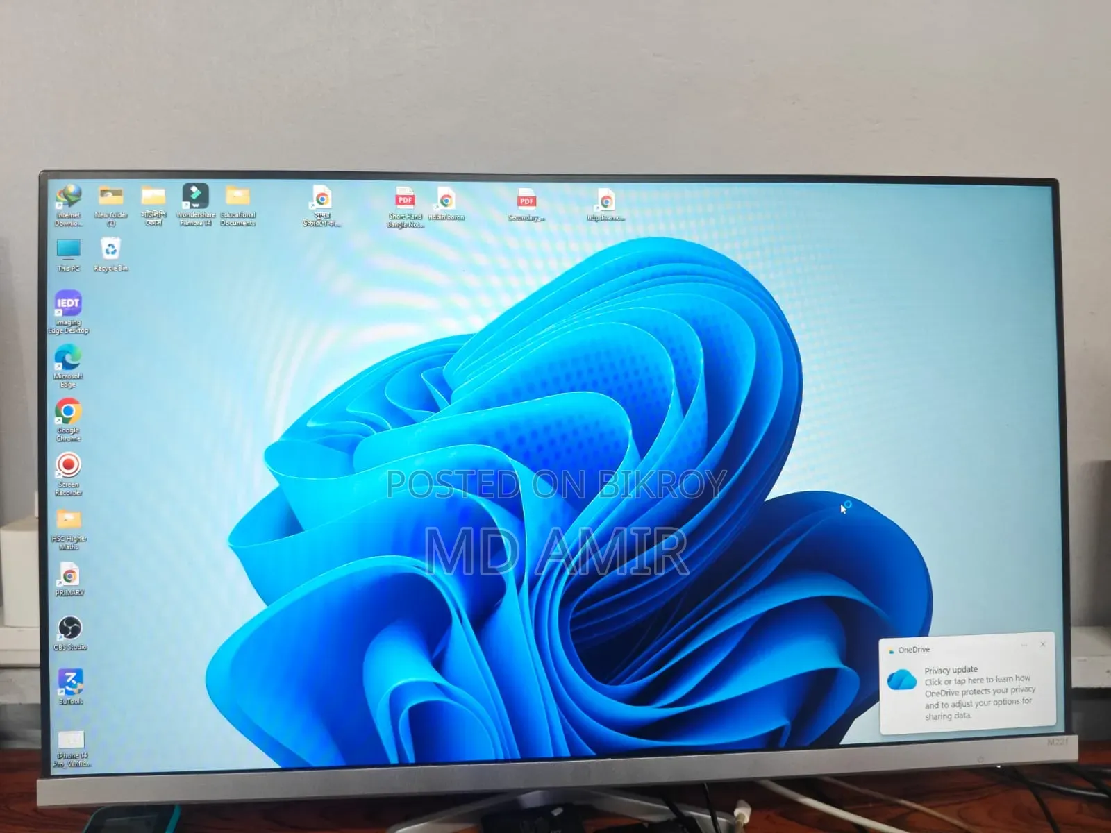 এইচপি M22f ২২" ফুল এইচডি আইপিএস মনিটর বিক্রয়
