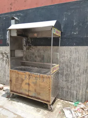 Stainless steel food cart for sale.