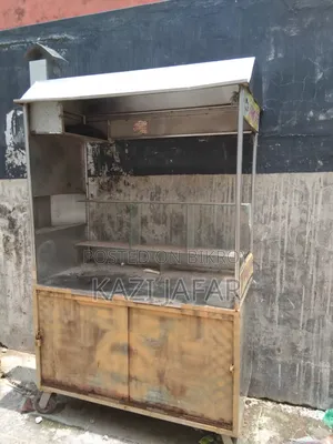 Stainless steel food cart for sale.