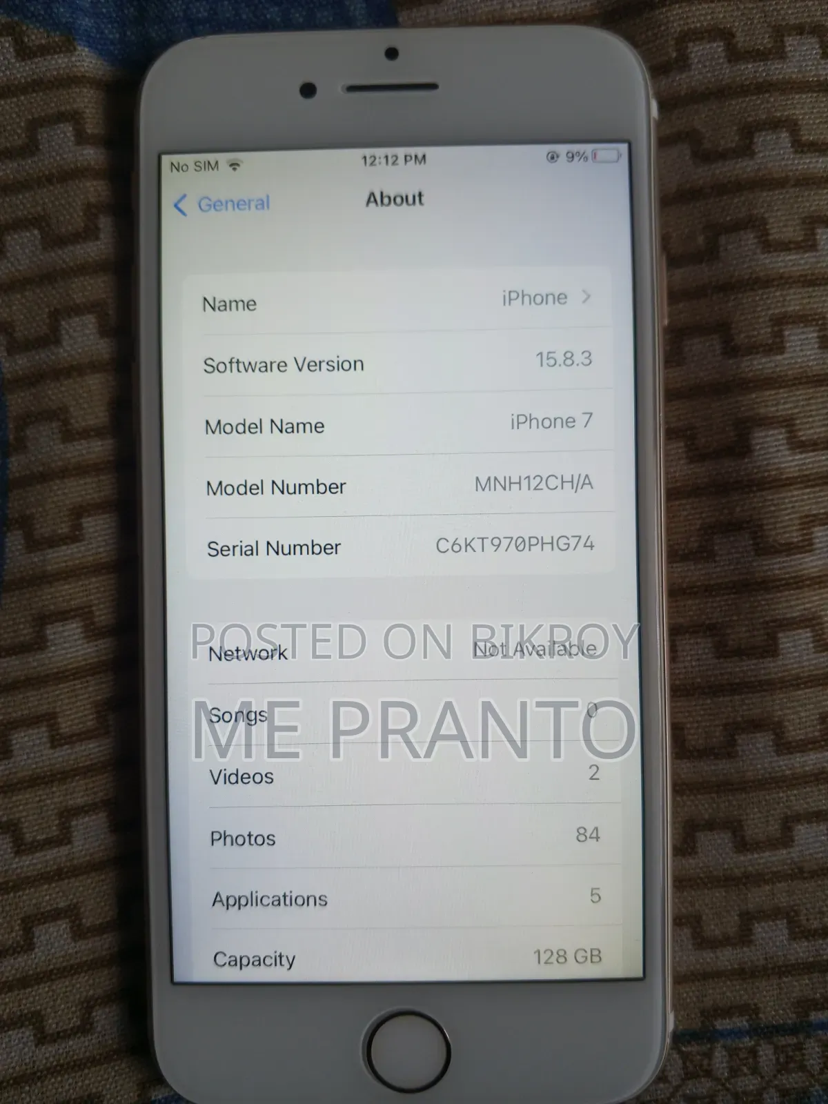 New Apple iPhone 7 128 GB Gold