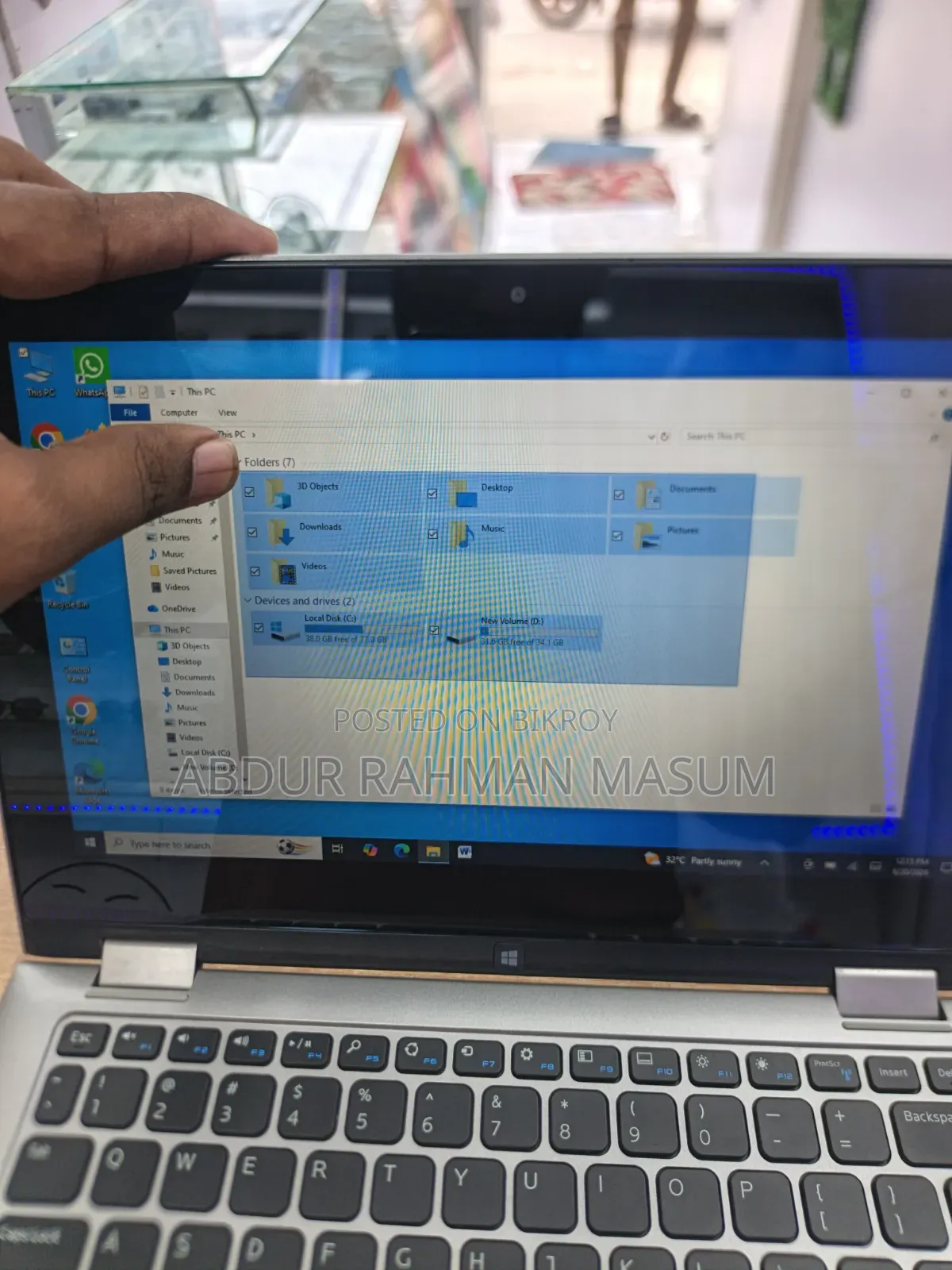Laptop Dell Inspiron 11 3000 8GB Intel Pentium SSD 128GB