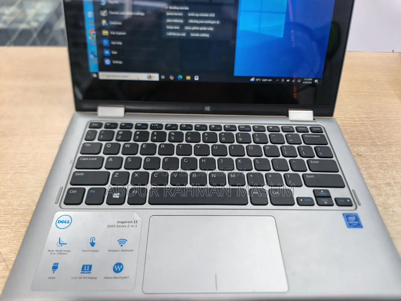 Laptop Dell Inspiron 11 3000 8GB Intel Pentium SSD 128GB