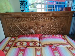 Brand new teak wood bed for sale.