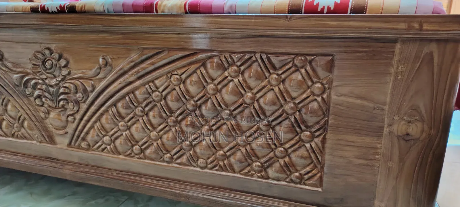Brand new teak wood bed for sale.