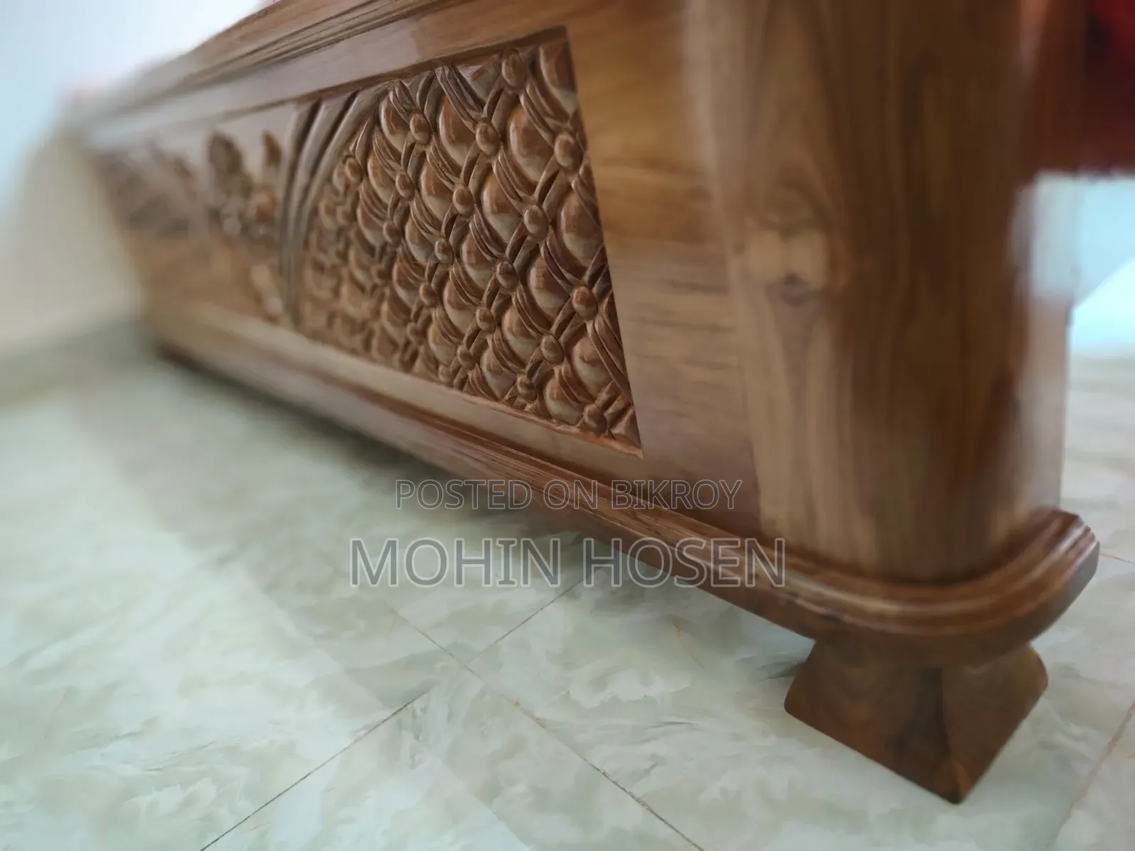 Brand new teak wood bed for sale.
