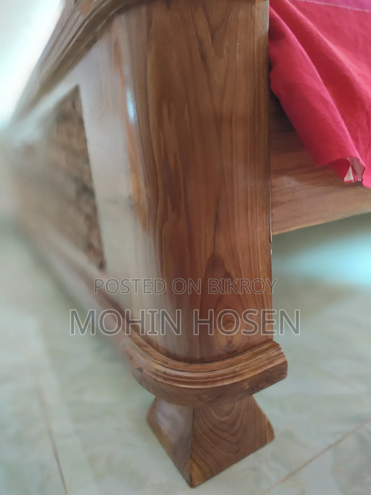 Brand new teak wood bed for sale.