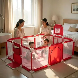 4x6 Feet Baby Playpen With 50 Balls Waterproof Foam Mat