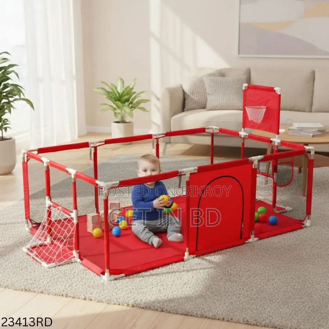 4x6 Feet Baby Playpen With 50 Balls Waterproof Foam Mat