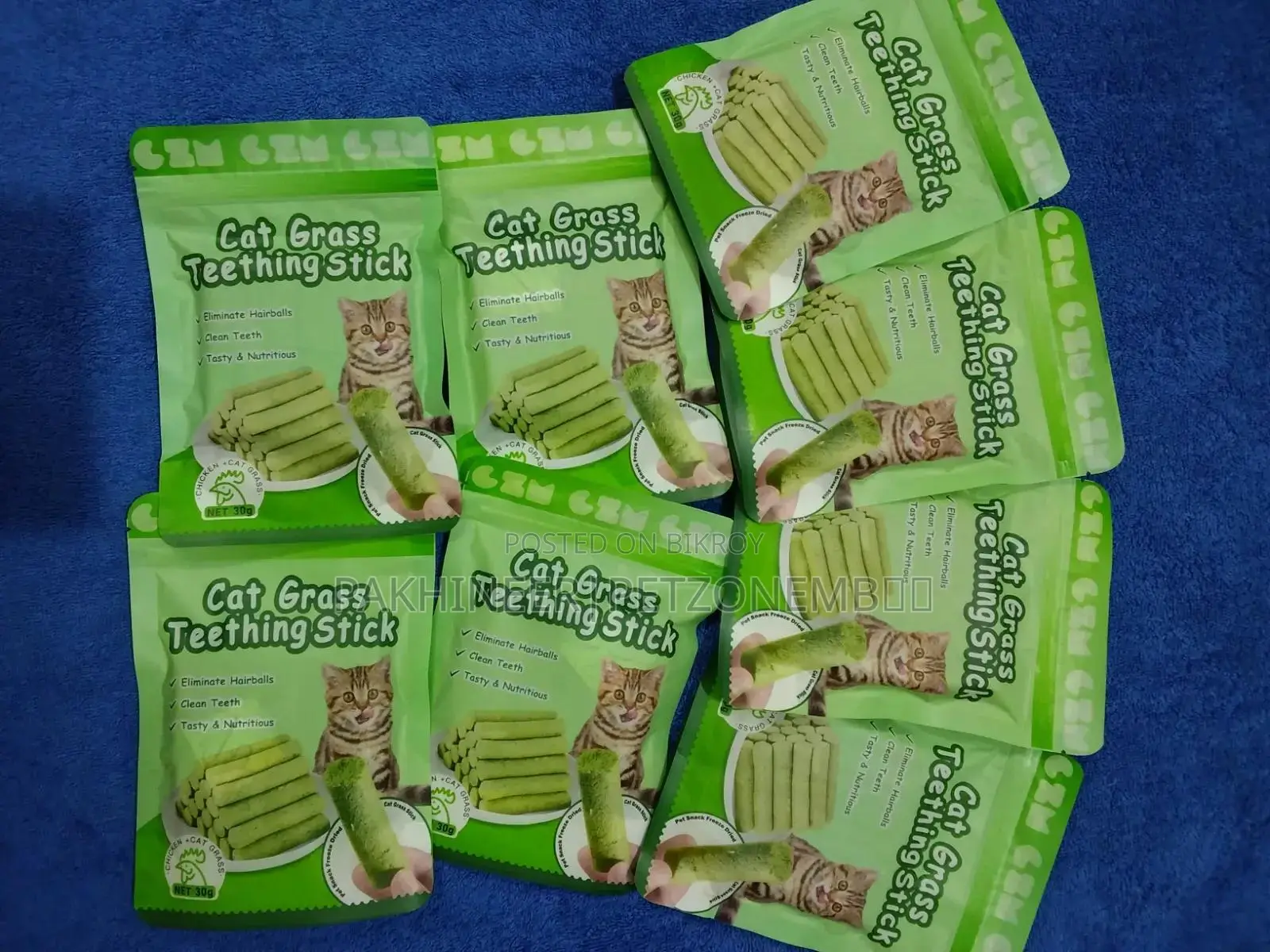 Cat Grass Teething Stick