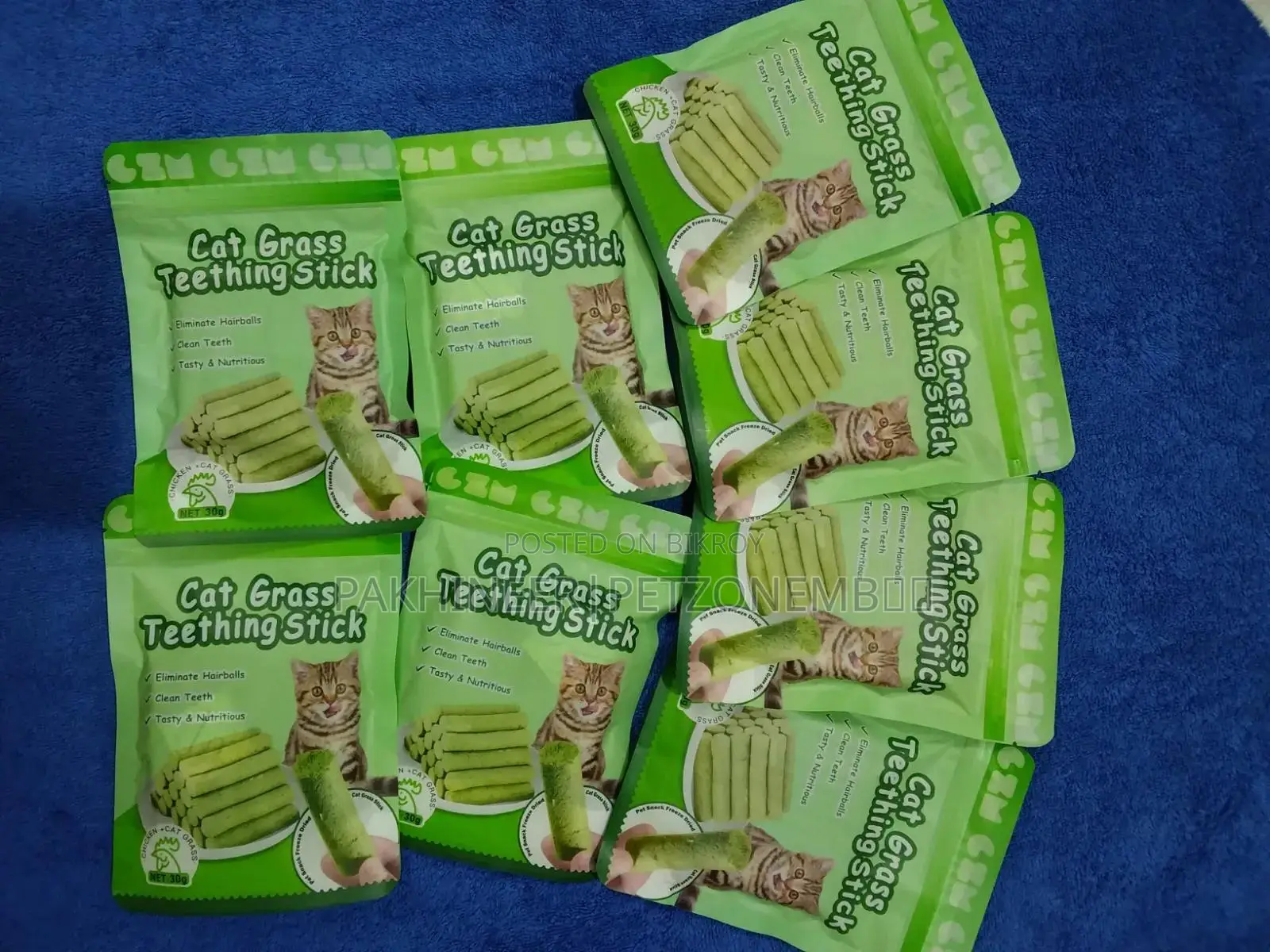 Cat Grass Teething Stick
