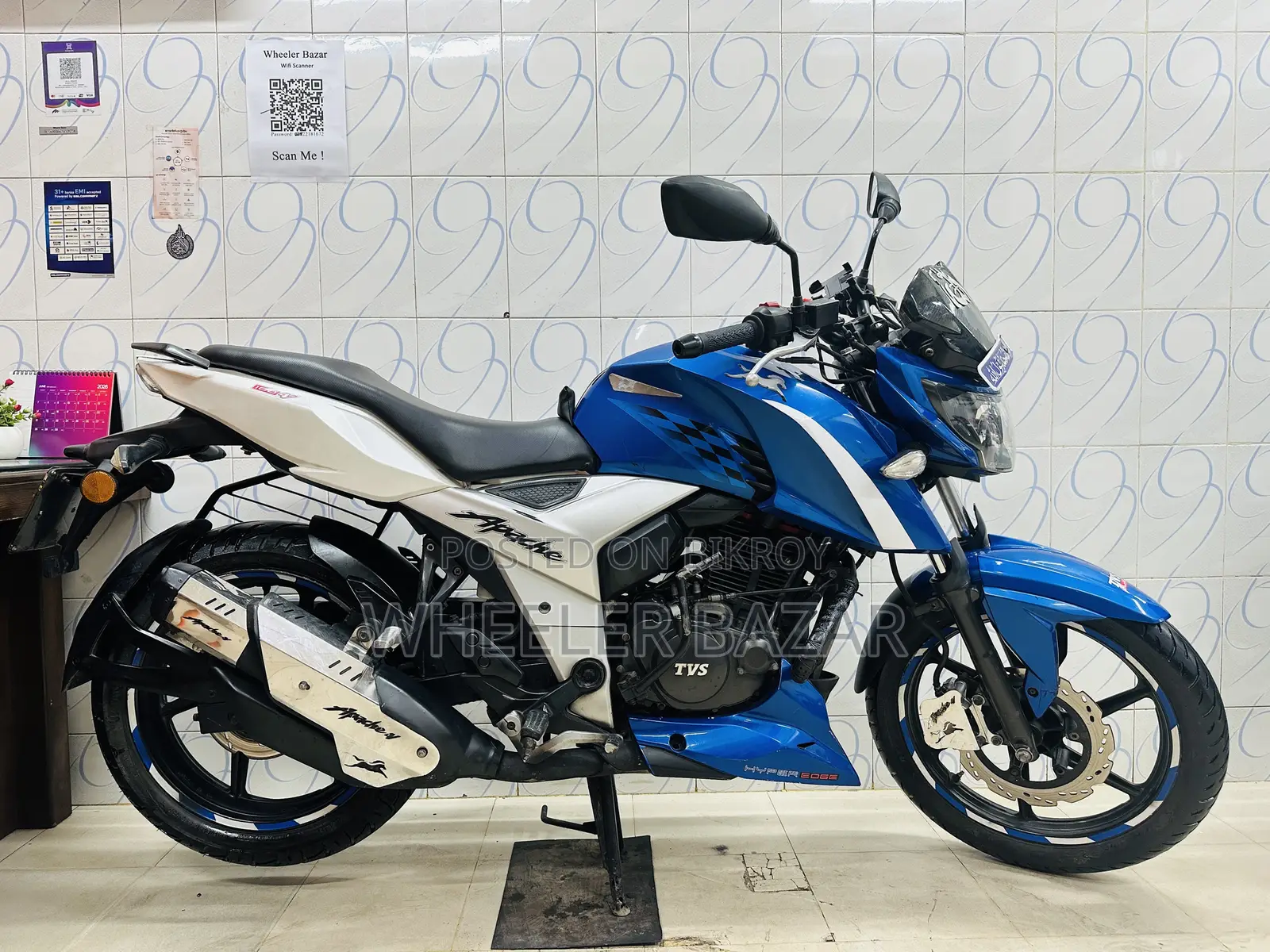 টিভিএস অ্যাপাচি ১৬০ ৪ভি ২০১৮ ব্লু