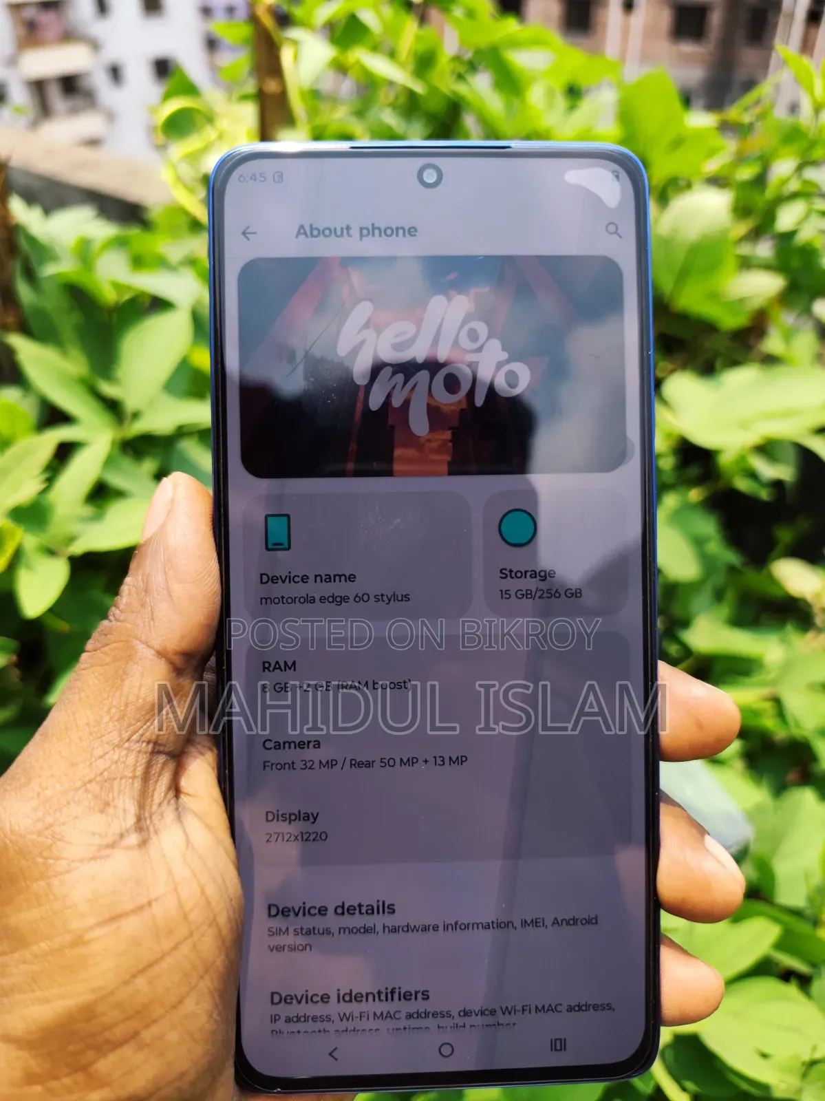 Motorola Edge 60 256 GB Blue