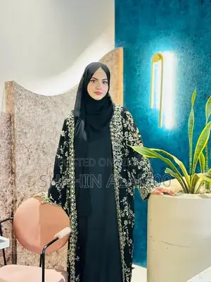 Full Bahar Embroidery Burqa (3-piece set)