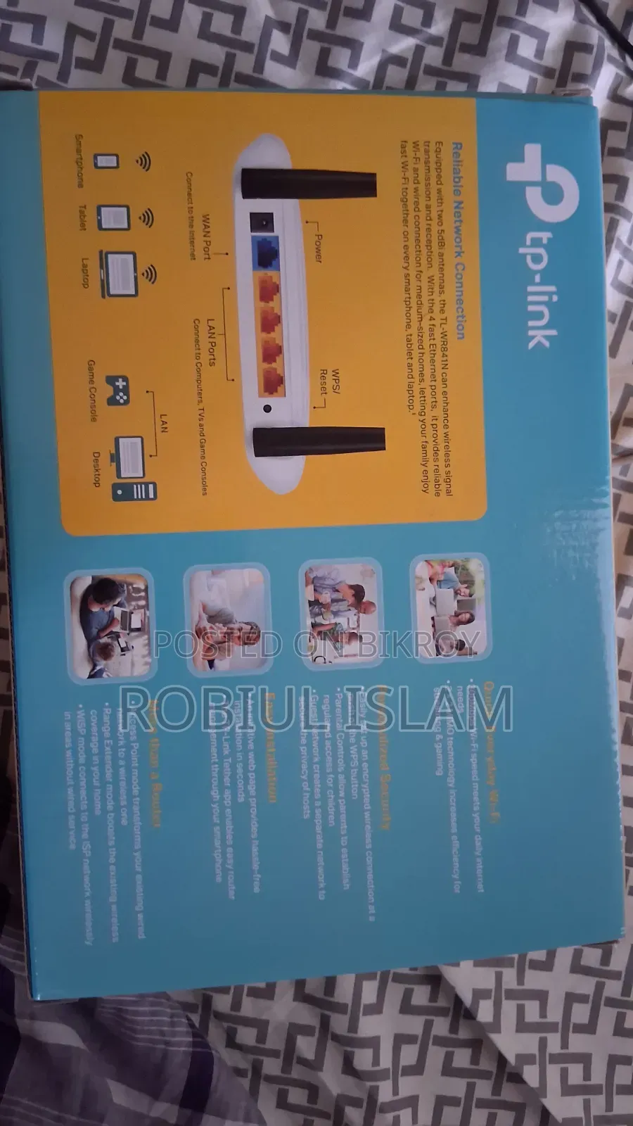 Tp-Link N300 Router. Super Fresh Condition. Everything Is Available.